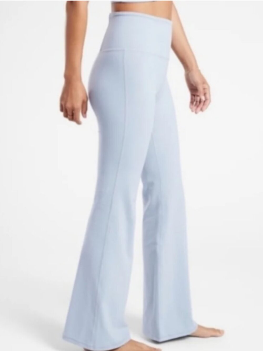 NWT Athleta Elation Flare Yoga Pant Light Blue XL Athletic Workout Casual Y2K